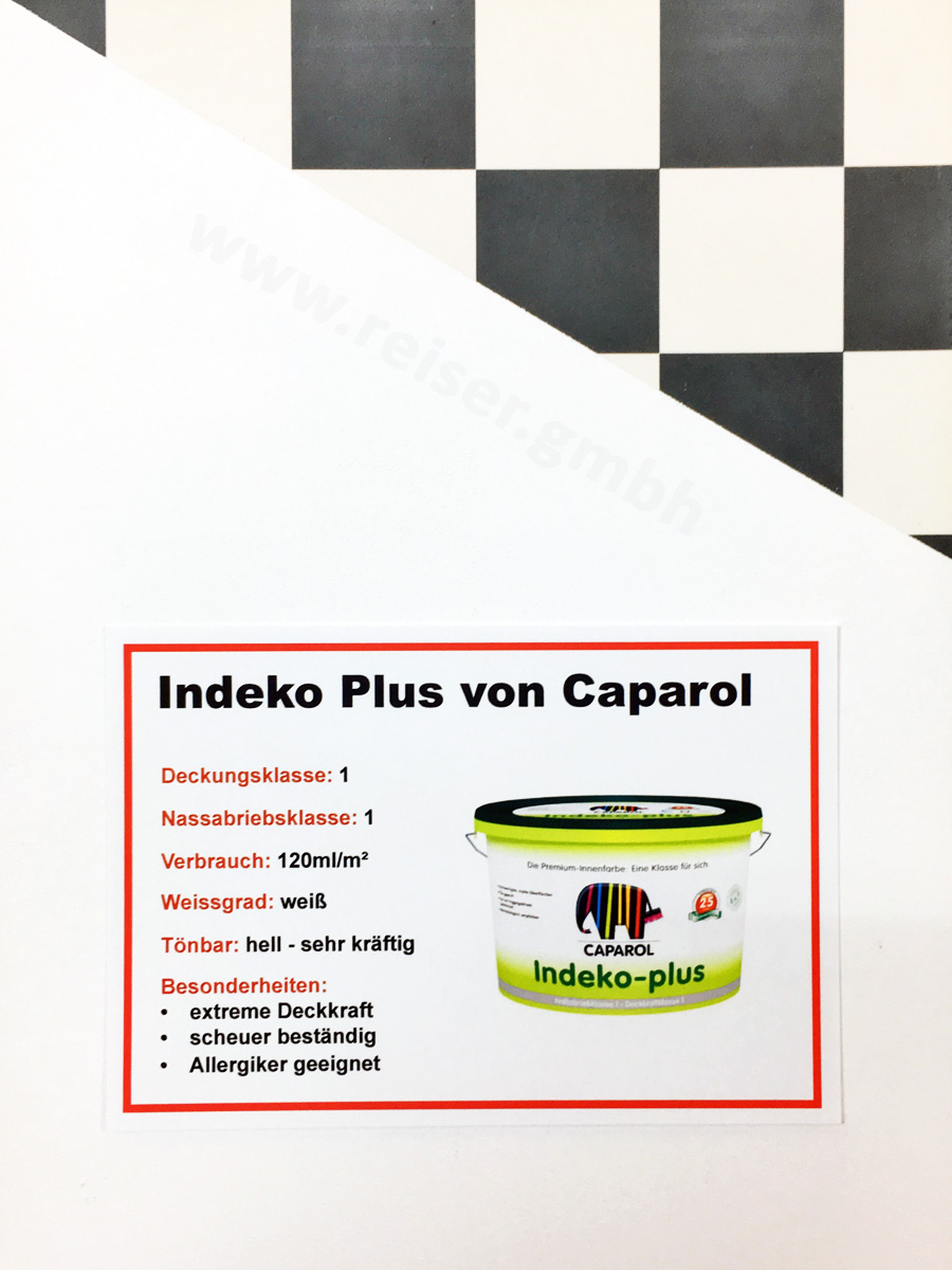 Deckkraft von Caparol Indeko Plus, getestet von Reiser Raum - Dekor & Farbe in Mainburg