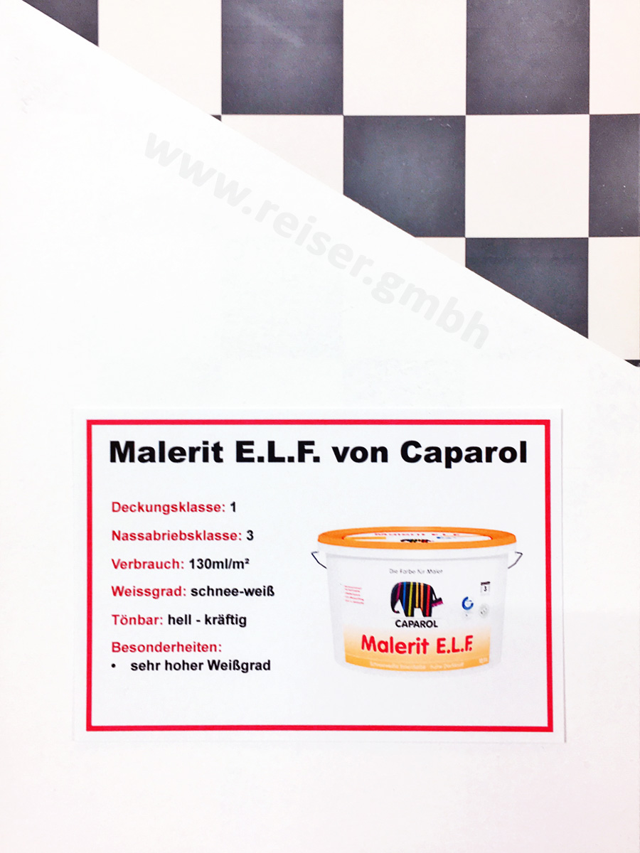 Deckkraft von Caparol Malerit, getestet bei Reiser Raum - Dekor & Farbe in Mainburg
