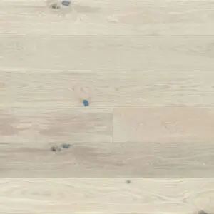 Detail weiss geölte Eiche Oberfläche Fase Landhausdiele