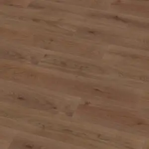 Bioboden Gelato al cioccolato XL in heller Eichenoptik verlegt im offenen Wohnraum