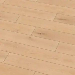 Bioboden Gelato alla Vaniglia XL verlegt in hellem Wohnambiente