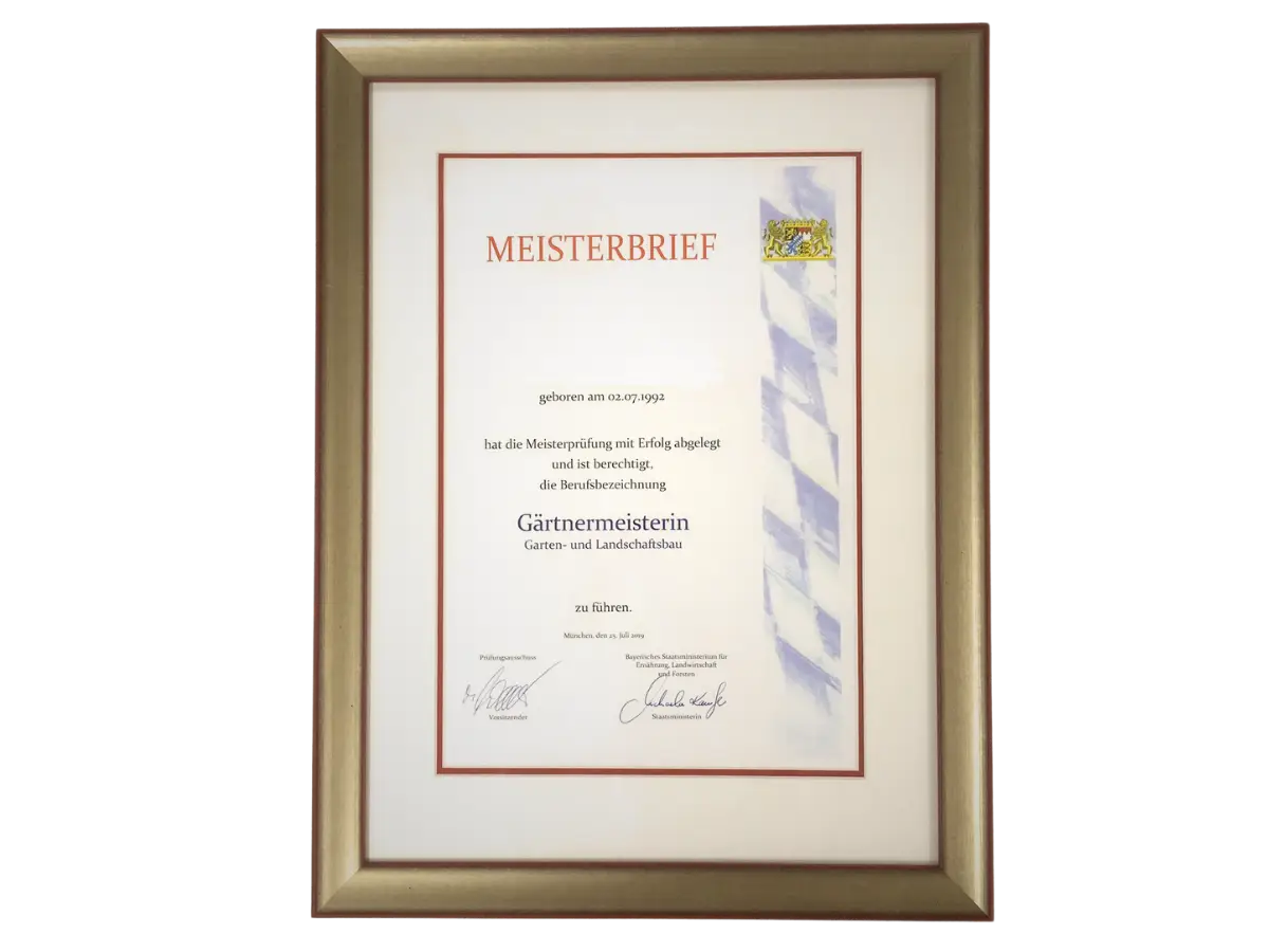 Meisterbriefe Rahmen gerade